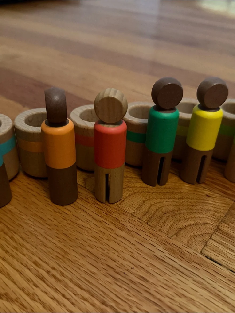 Lovevery Wooden Color Pop Peg Set - Multicolor Montessori Toy